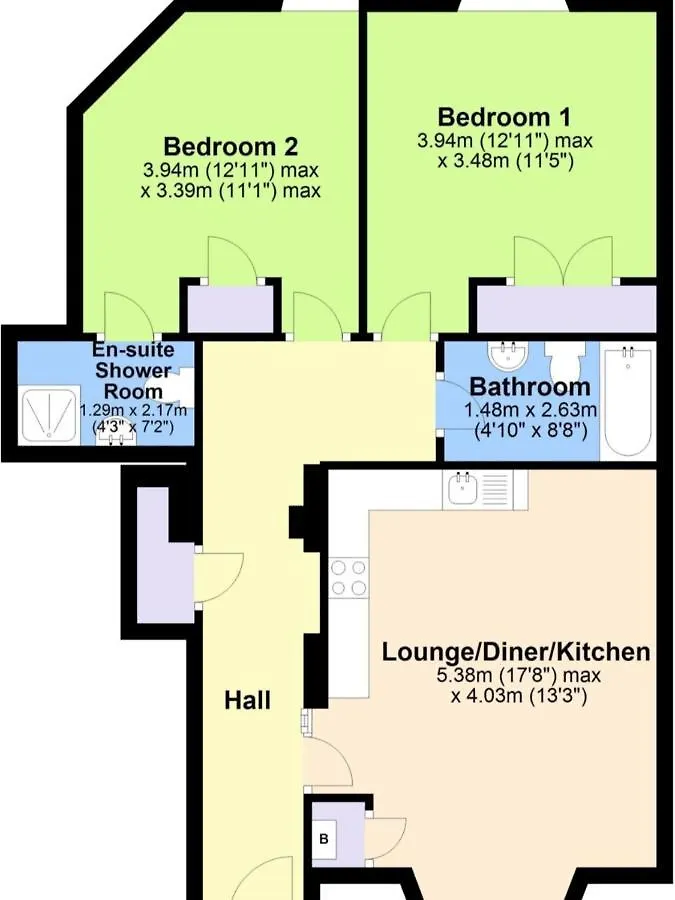 Apartamento Lovely & Peaceful 2 Bedroom Home With En-Suite, Leith, Edimburgo